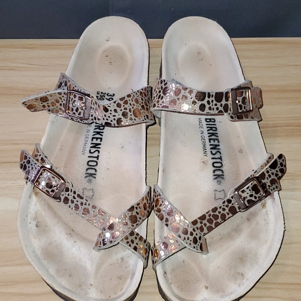 Birkenstock Mayari Metalic Rose Gold Sandal